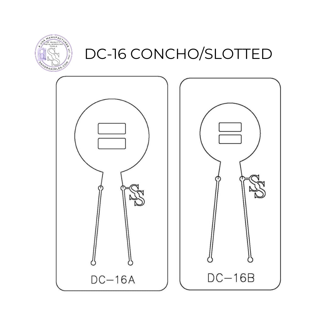 PANCAKE DIE DC-16 CONCHO/SLOTTED